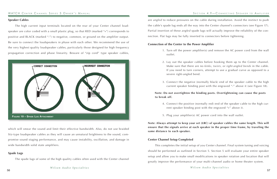 Wilson Audio WATCH Center Series 3 User Manual | Page 29 / 54