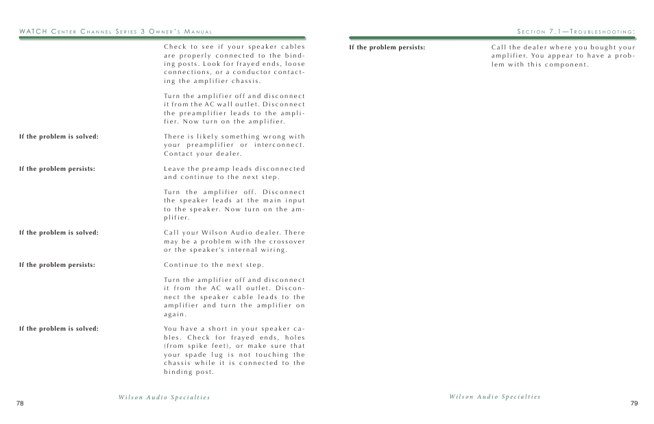 Wilson Audio WATCH Center Series 3 User Manual | Page 40 / 54