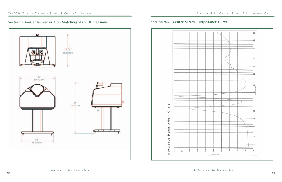 Wilson Audio WATCH Center Series 3 User Manual | Page 46 / 54