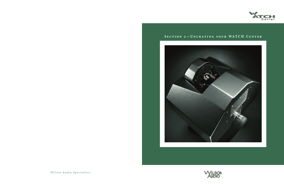 Wilson Audio WATCH Center Series 3 User Manual | Page 9 / 54