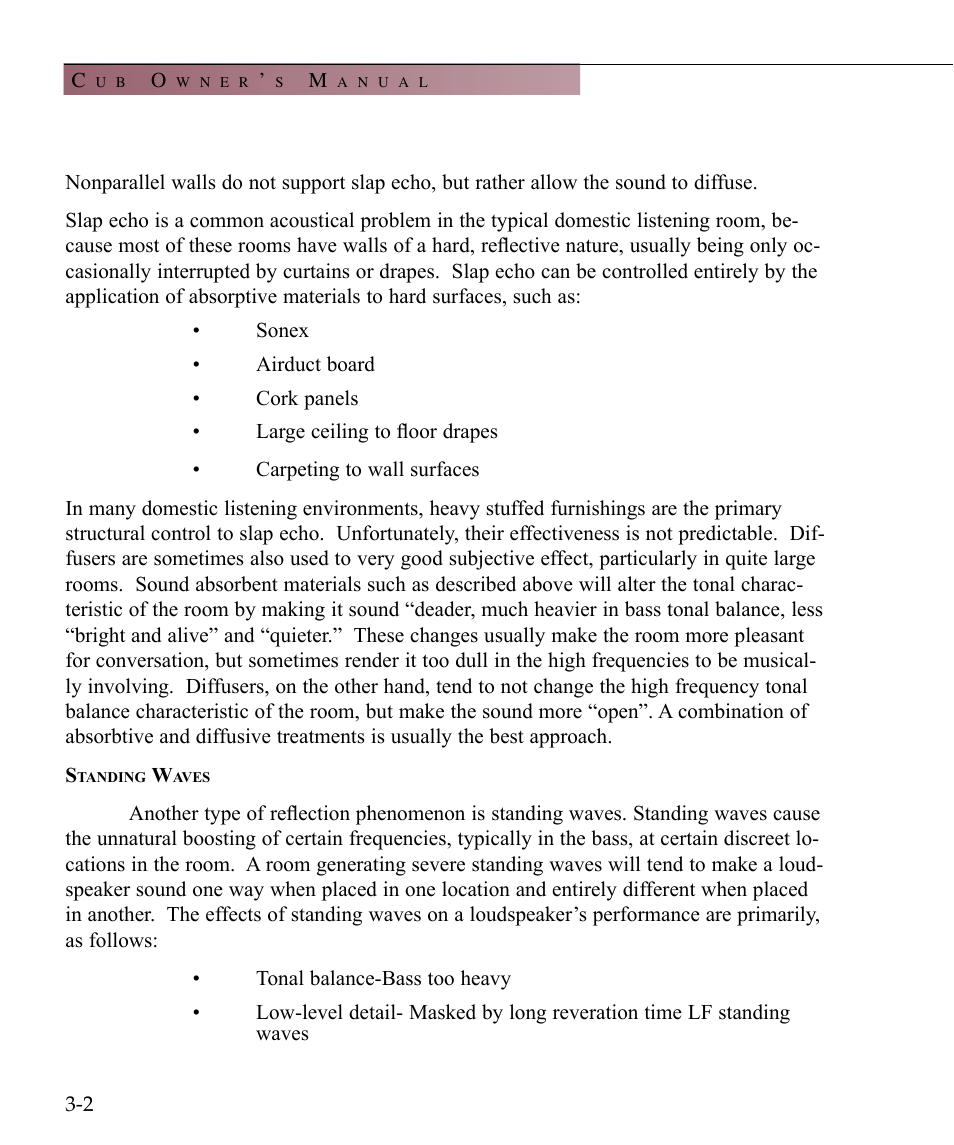 Wilson Audio Cub Series 2 User Manual | Page 24 / 64