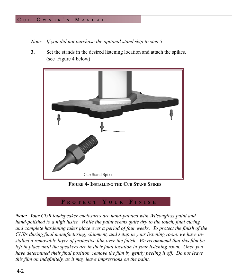 Wilson Audio Cub Series 2 User Manual | Page 38 / 64