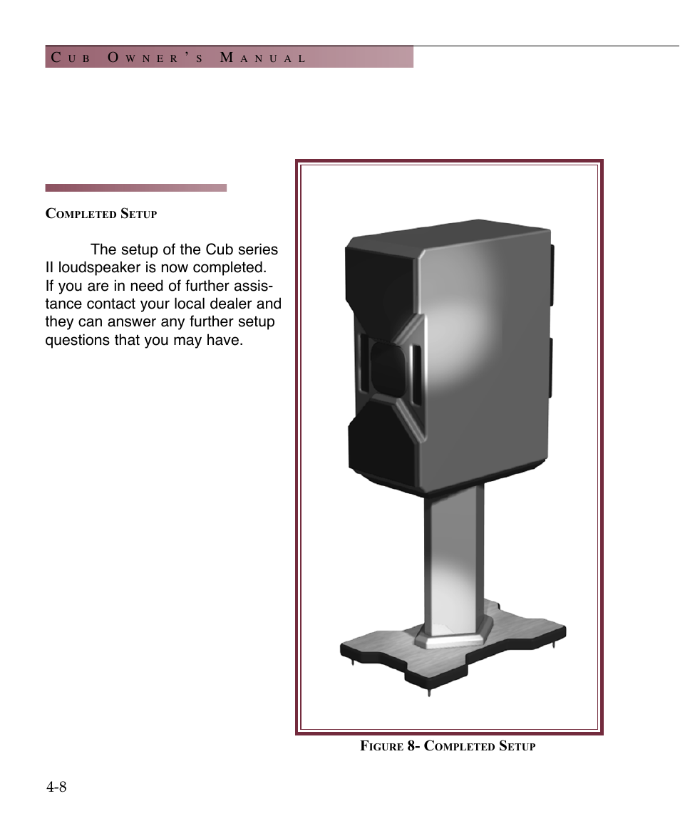 Wilson Audio Cub Series 2 User Manual | Page 44 / 64
