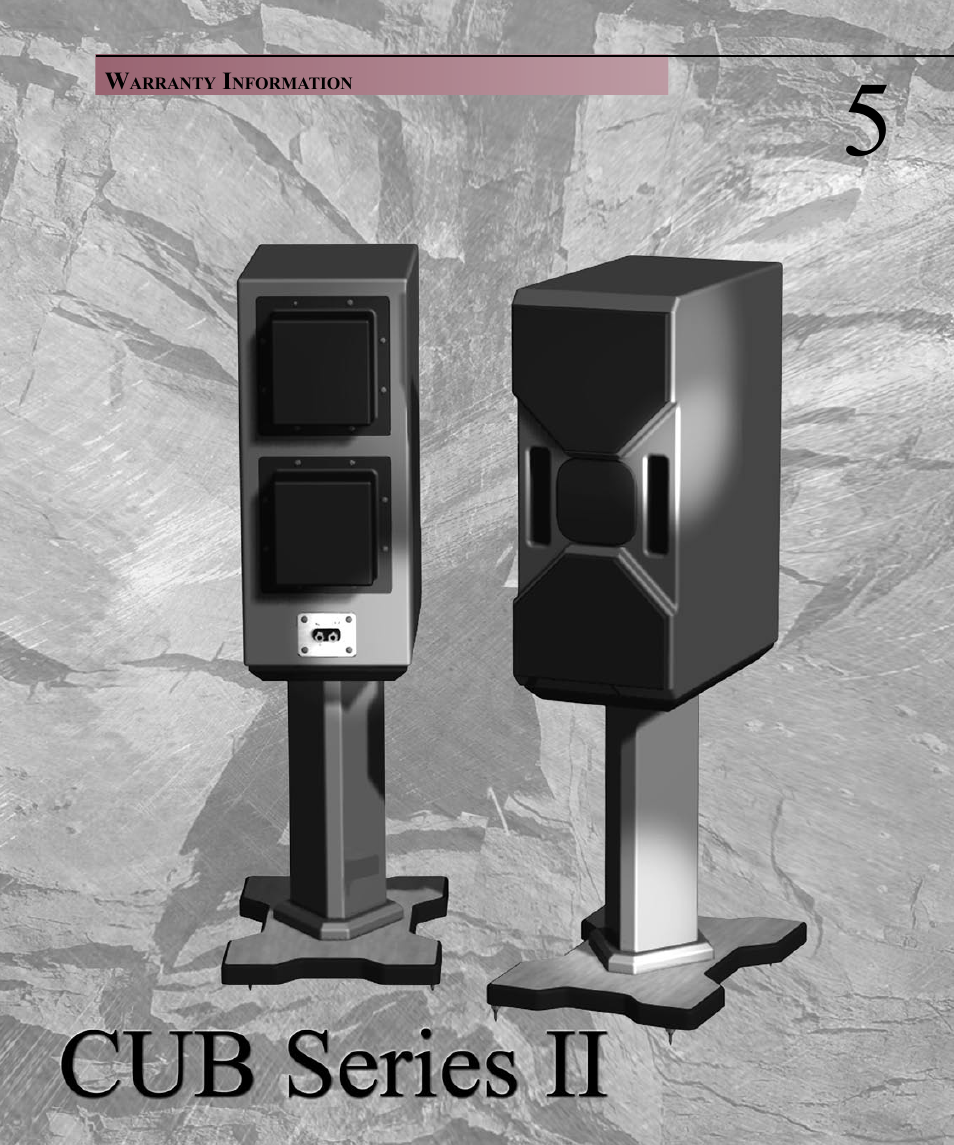 Wilson Audio Cub Series 2 User Manual | Page 47 / 64