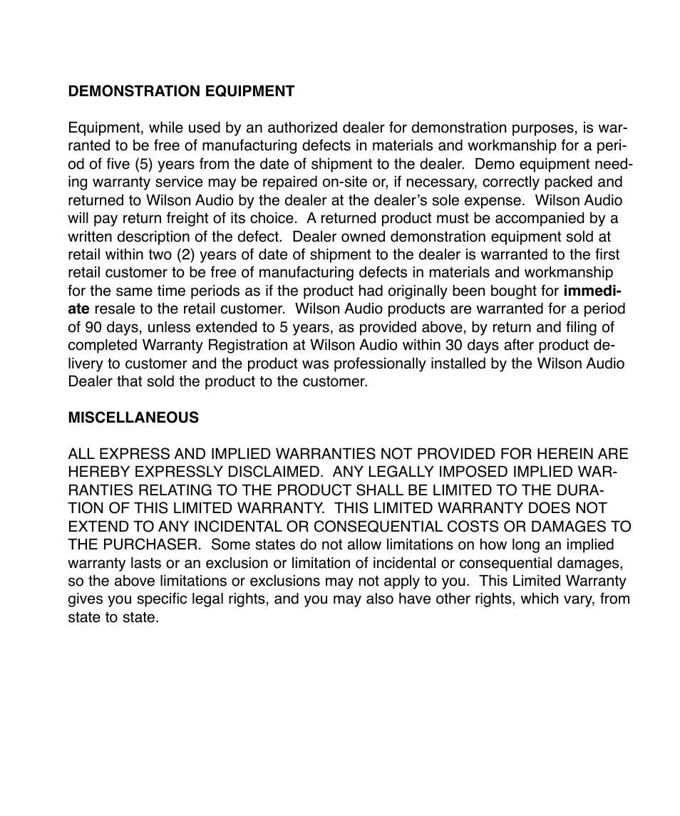 Wilson Audio Cub Series 2 User Manual | Page 51 / 64