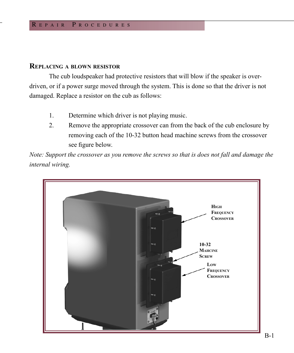 Wilson Audio Cub Series 2 User Manual | Page 61 / 64