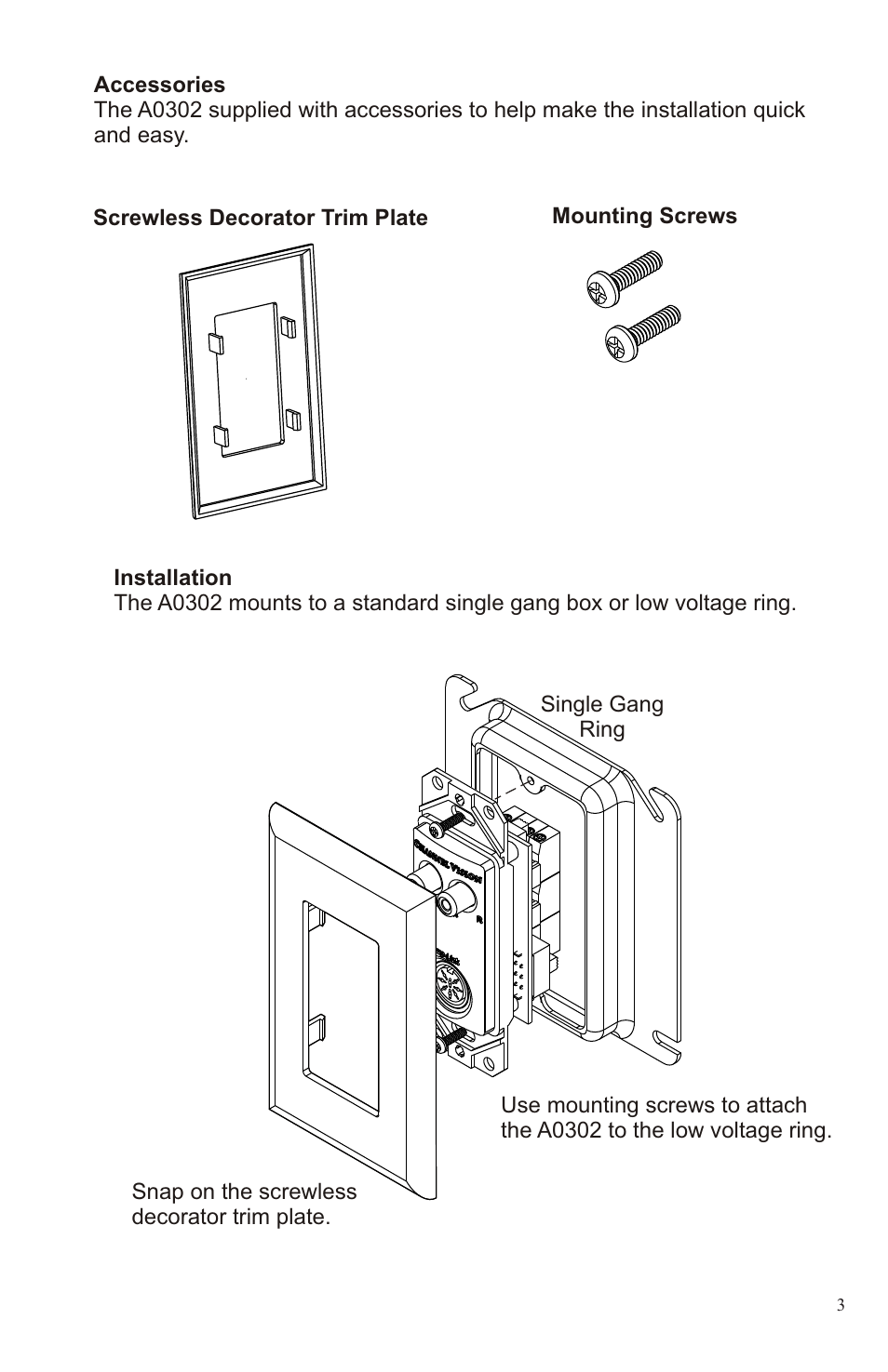 Channel Vision A0302 User Manual | Page 3 / 8
