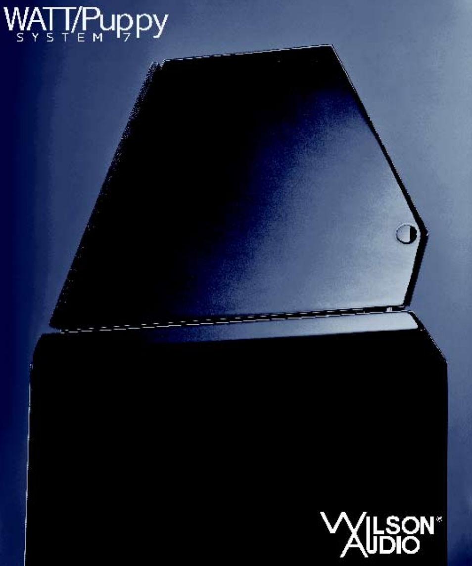 Wilson Audio WATT Series 7 User Manual | 66 pages