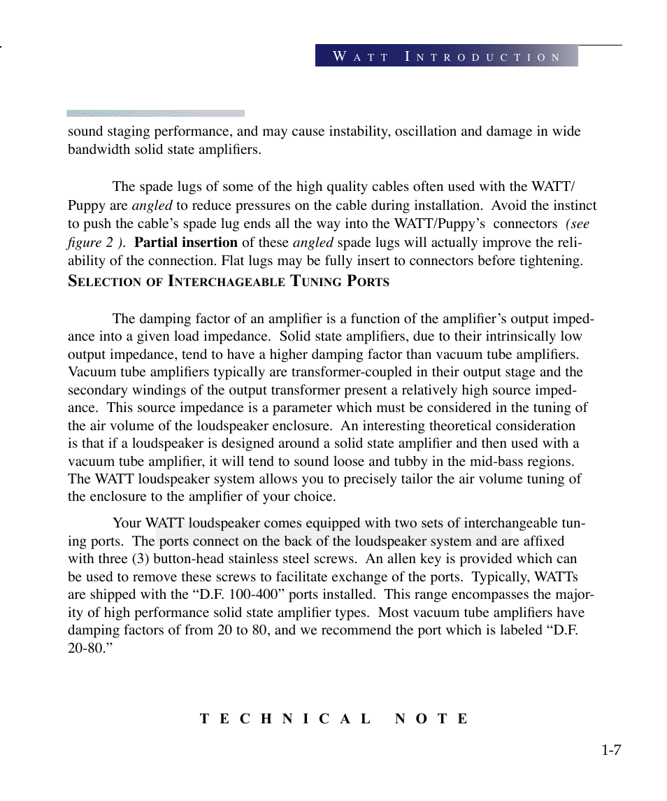 Wilson Audio WATT Series 7 User Manual | Page 19 / 66