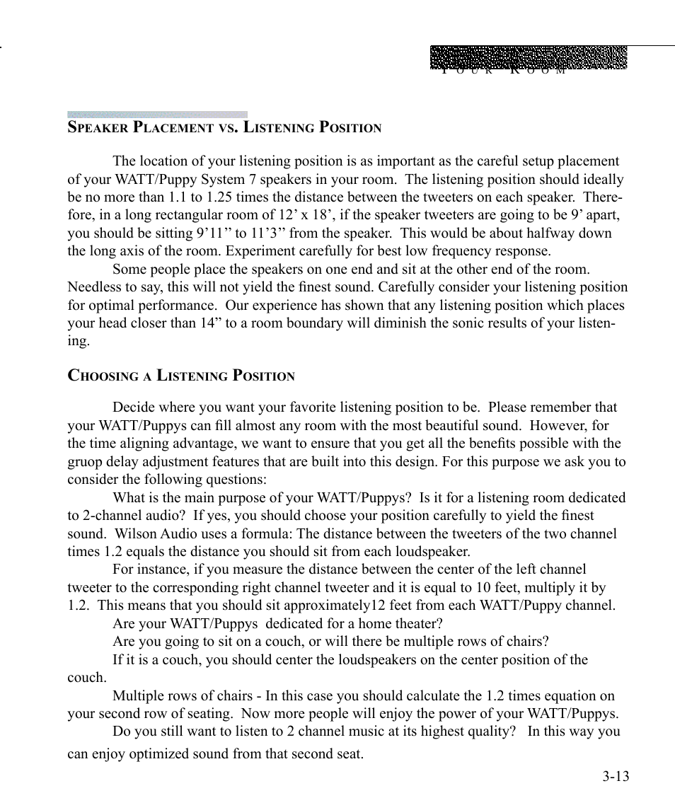 Wilson Audio WATT Series 7 User Manual | Page 49 / 66
