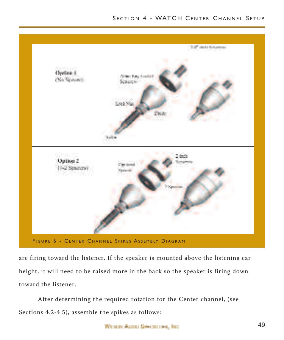 4 - wat c h c | Wilson Audio WATCH Center Channel Series 1 User Manual | Page 49 / 121