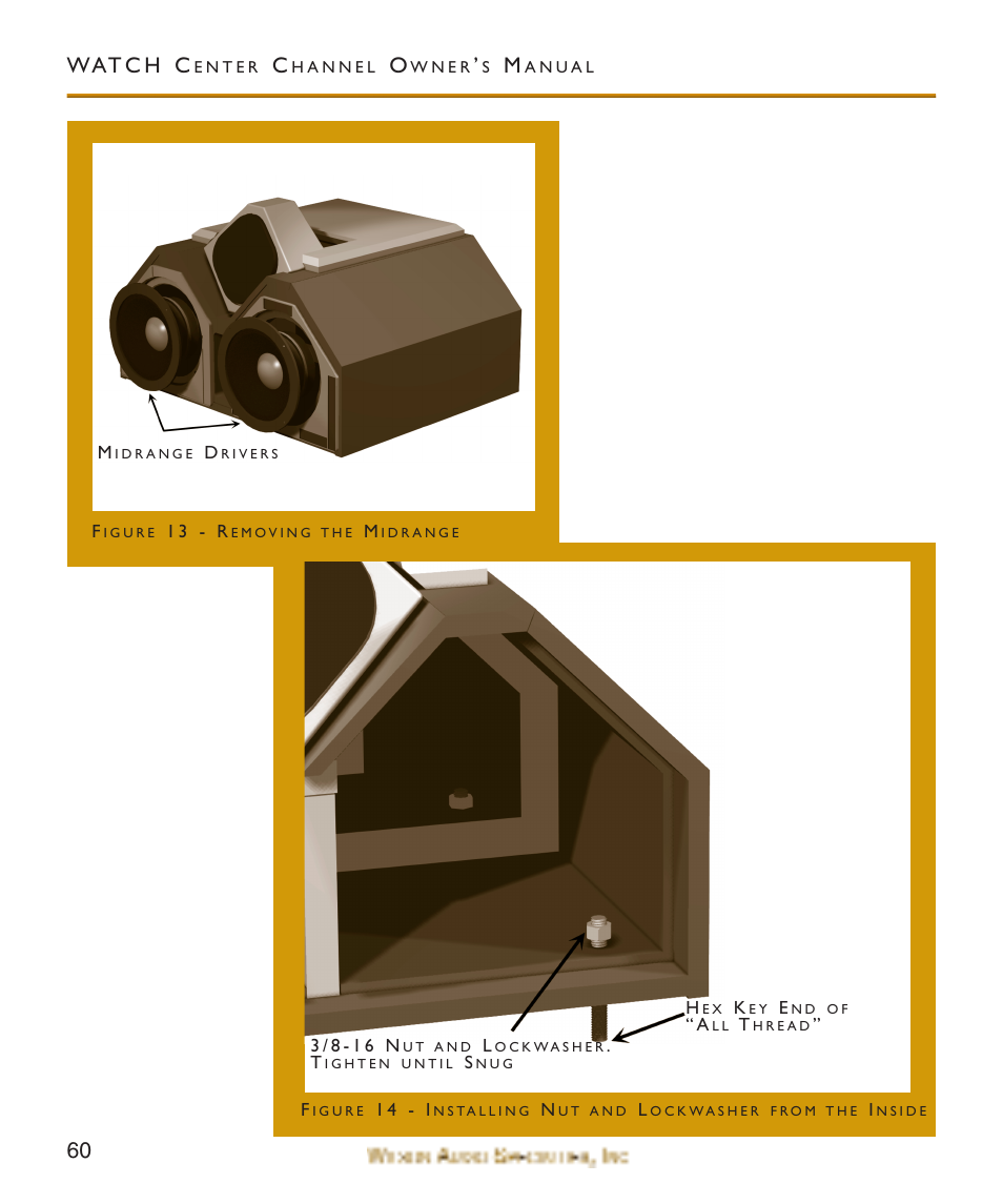 60 wat c h c | Wilson Audio WATCH Center Channel Series 1 User Manual | Page 60 / 121