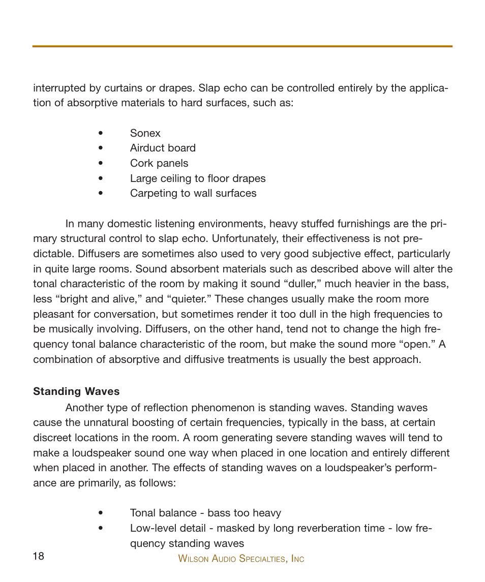 Wilson Audio WATCH Dog Subwoofer Series-2 User Manual | Page 18 / 87