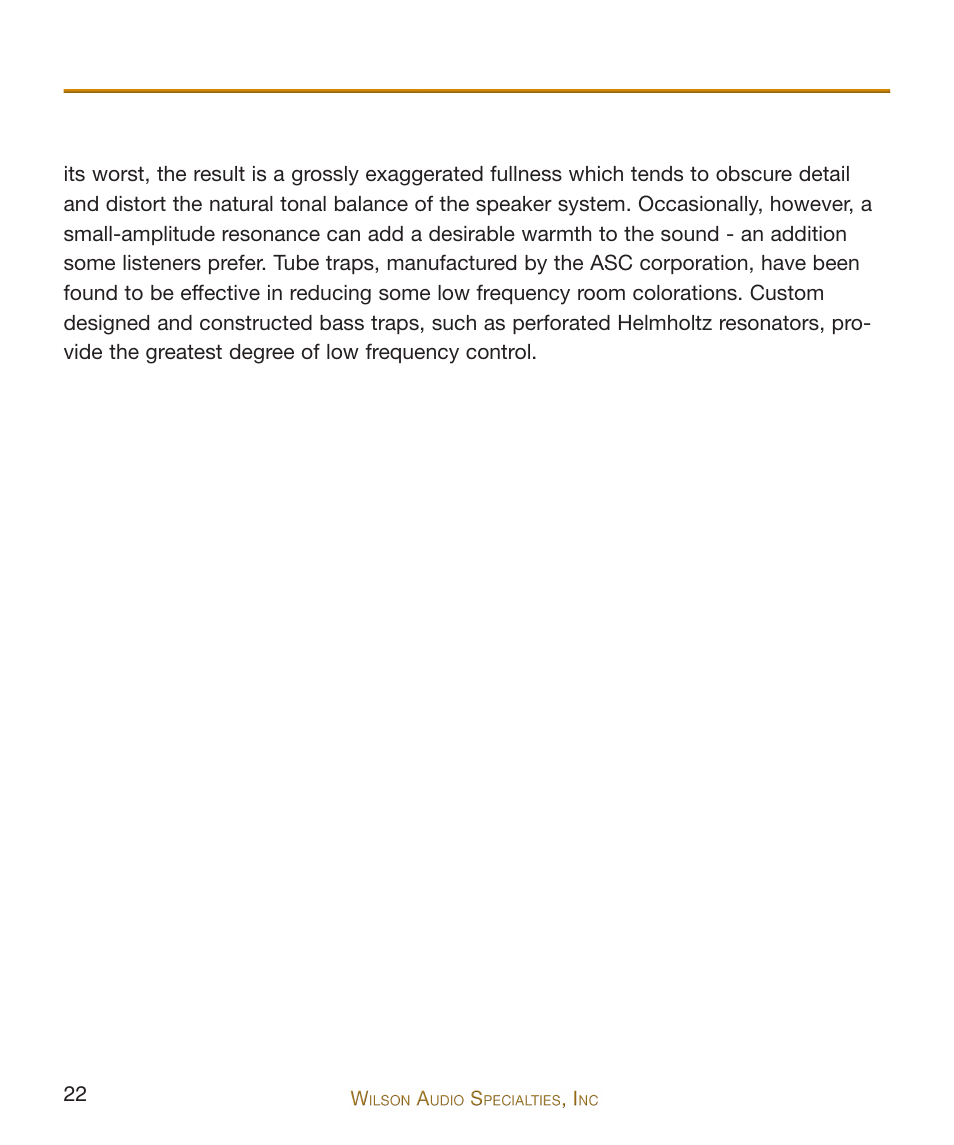 Wilson Audio WATCH Dog Subwoofer Series-2 User Manual | Page 22 / 87