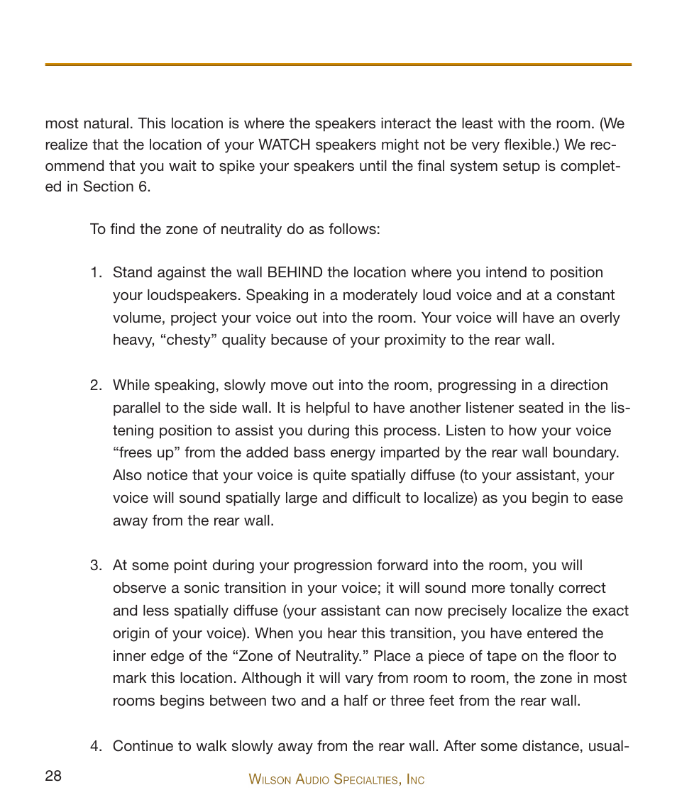 Wilson Audio WATCH Dog Subwoofer Series-2 User Manual | Page 28 / 87