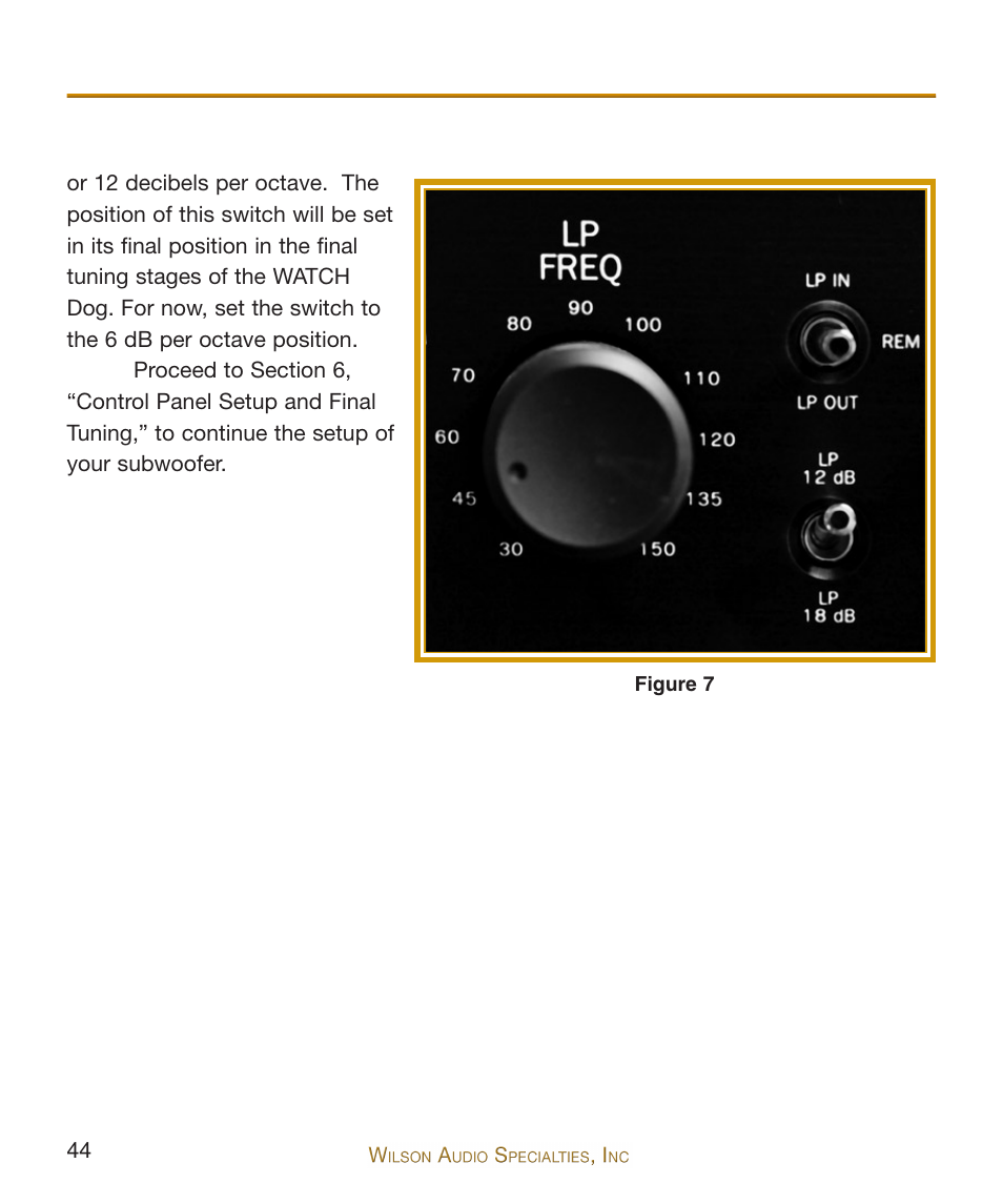 Wilson Audio WATCH Dog Subwoofer Series-2 User Manual | Page 44 / 87