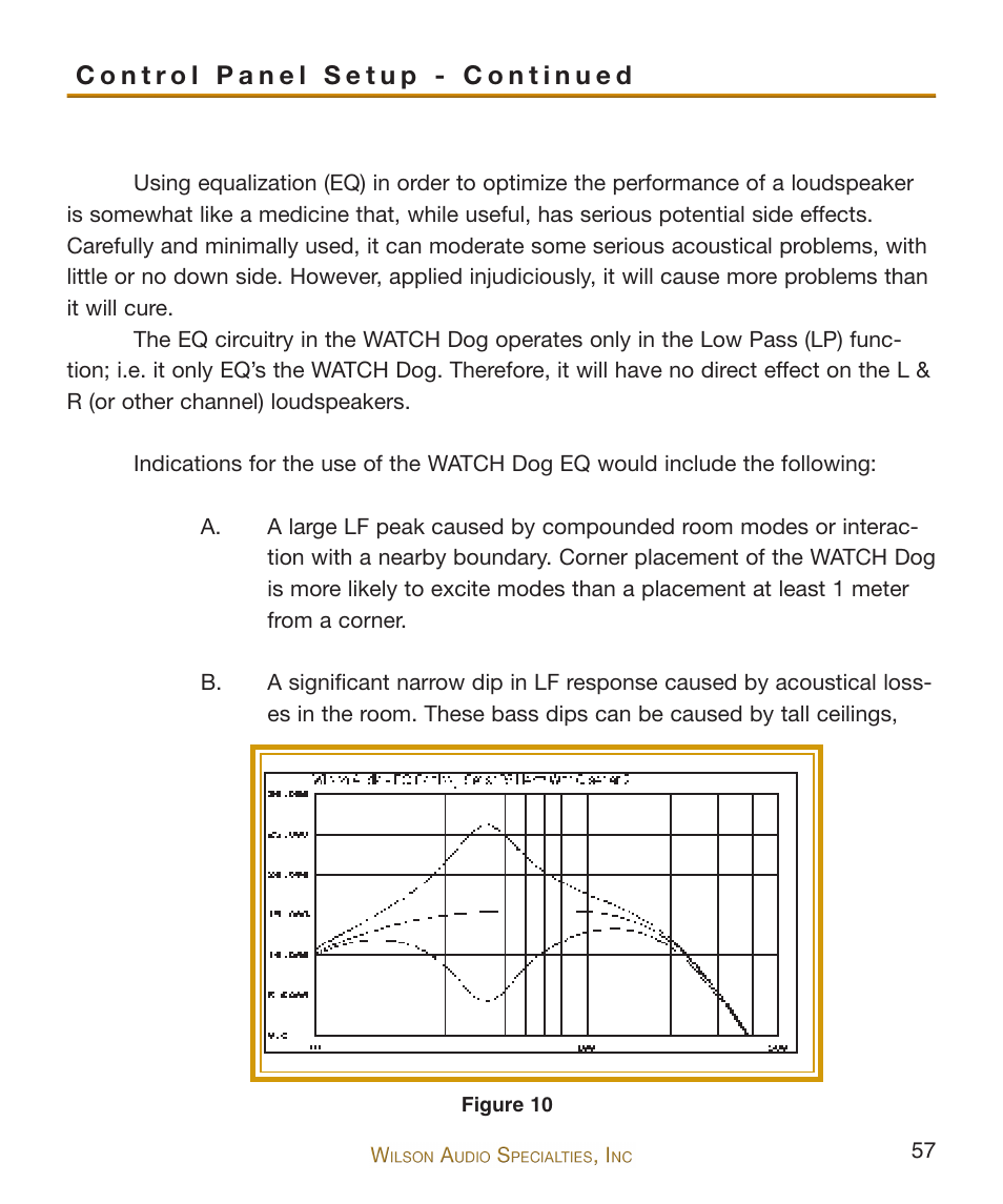 Wilson Audio WATCH Dog Subwoofer Series-2 User Manual | Page 57 / 87