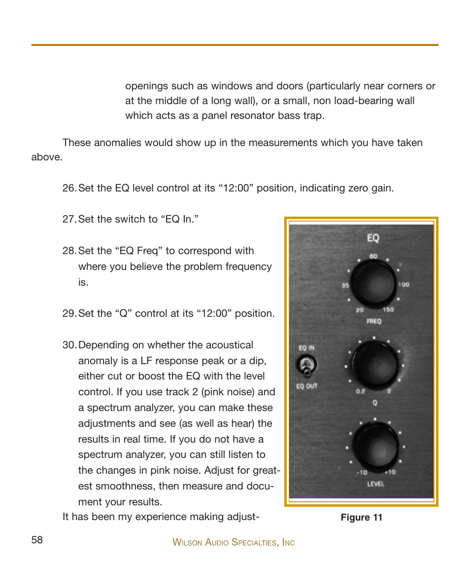 Wilson Audio WATCH Dog Subwoofer Series-2 User Manual | Page 58 / 87