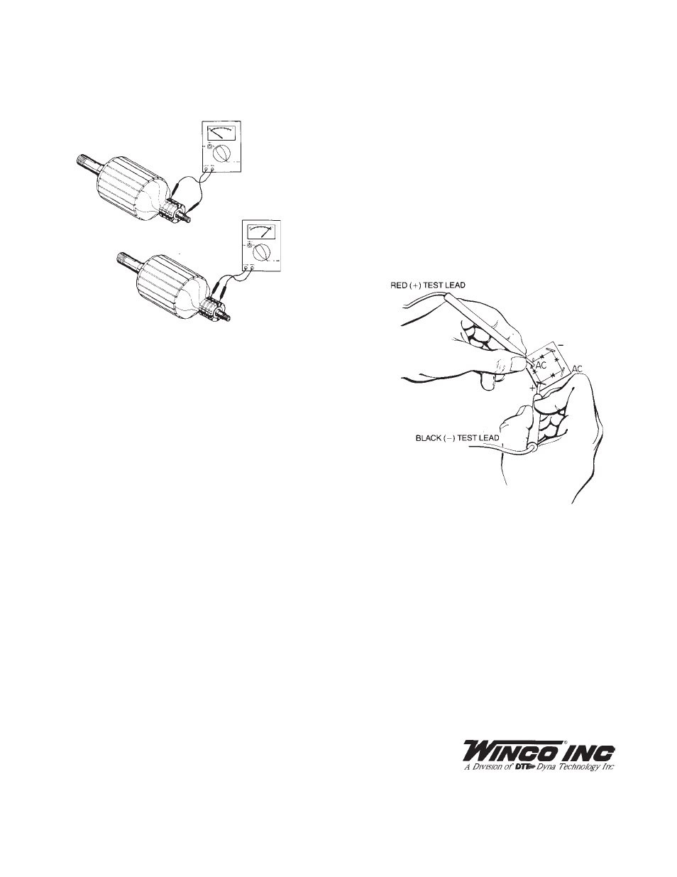 Winco Rotating Armature Design Troubleshooting Guide User Manual | Page 2 / 2