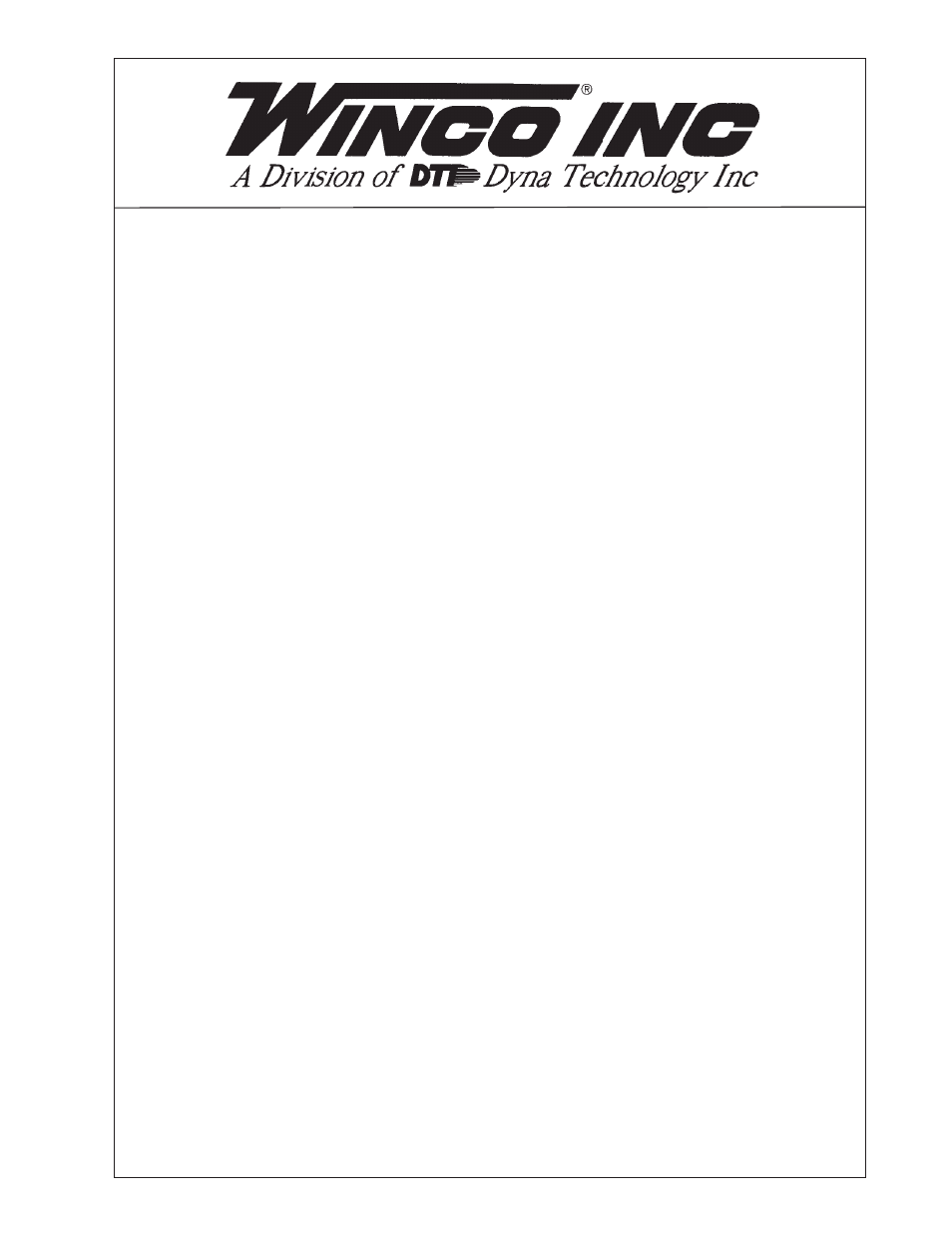 Winco WC6000HE User Manual | 12 pages