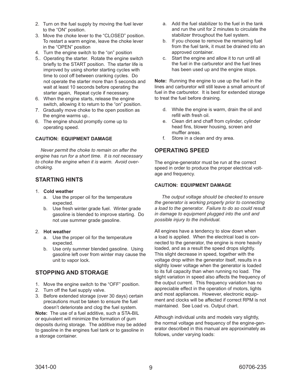 Winco WC6000HE/D User Manual | Page 9 / 16