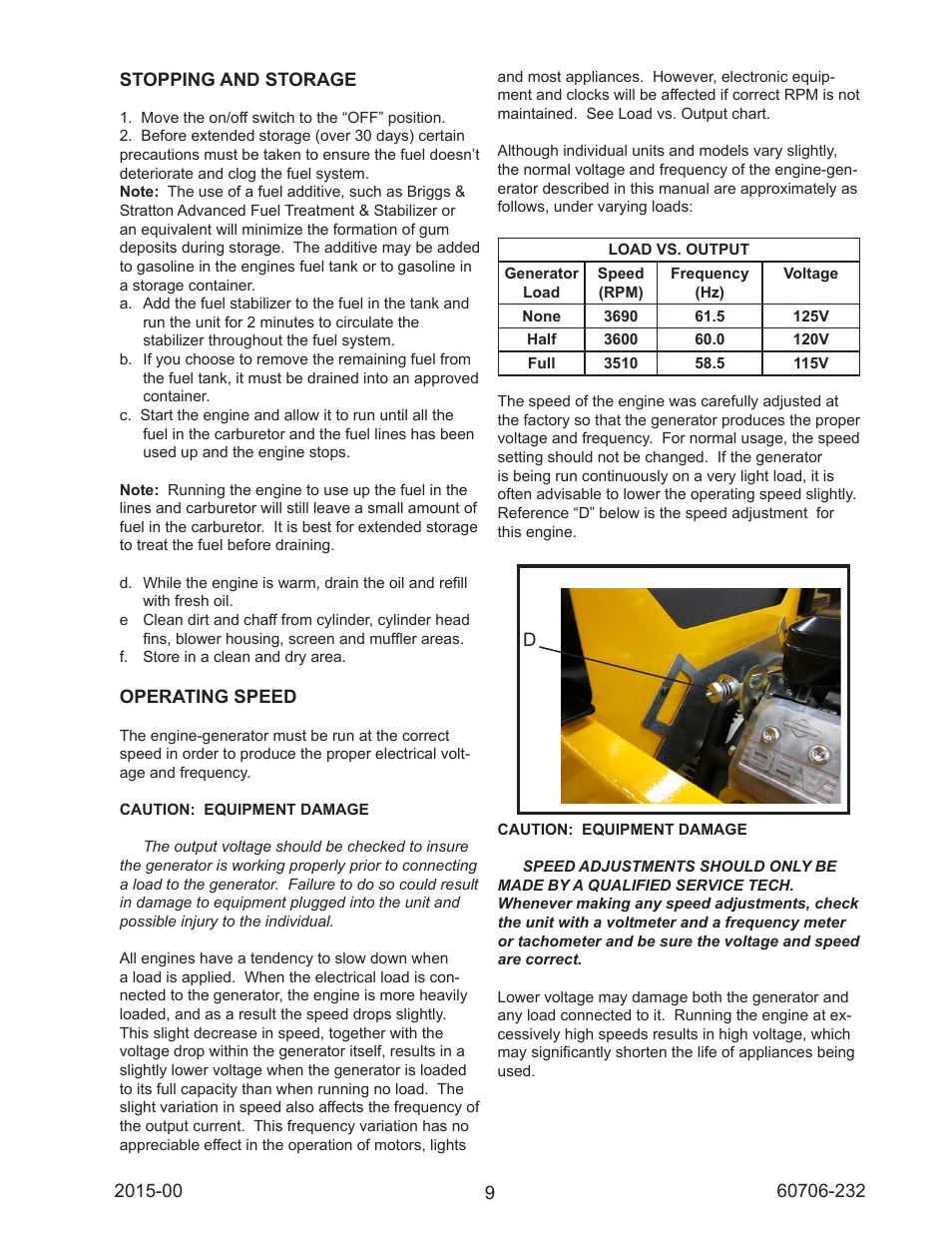 Winco WC10000VE/E User Manual | Page 9 / 16