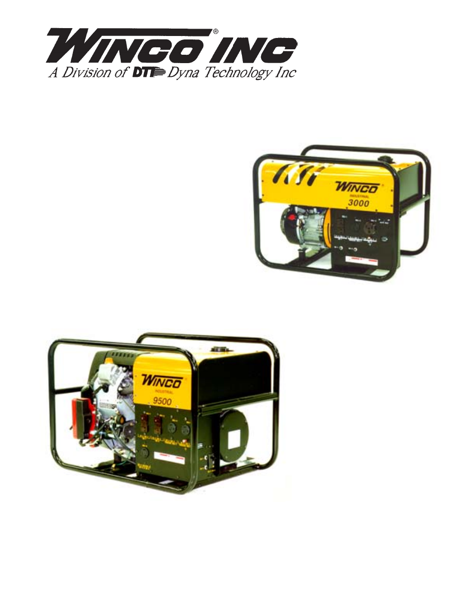 Winco W9500HE User Manual | 12 pages