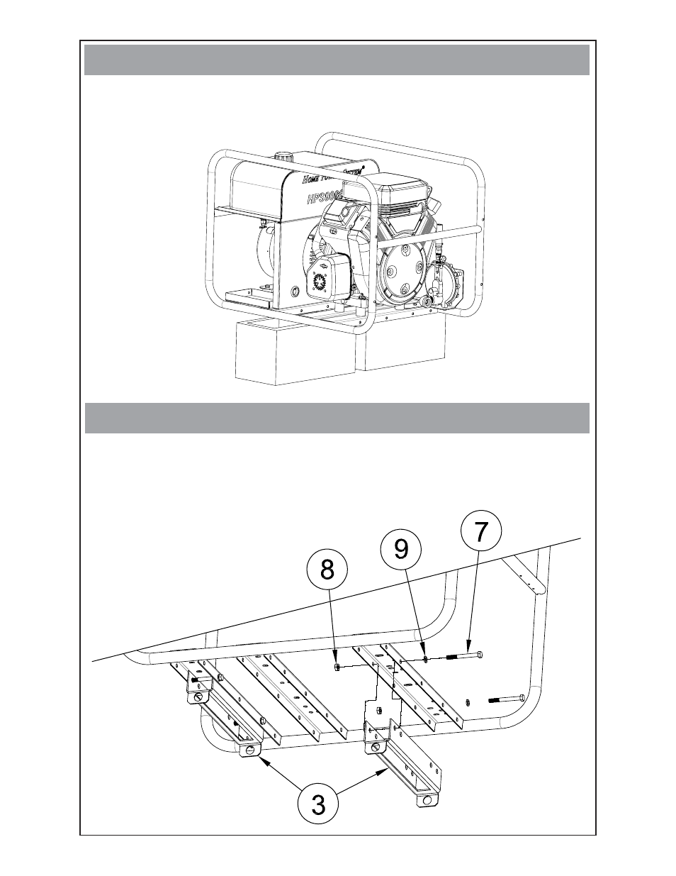 Step 2 step 3 | Winco 4-Wheel Dolly Kit Assembly Instructions For 6kW Gen-Sets User Manual | Page 3 / 4