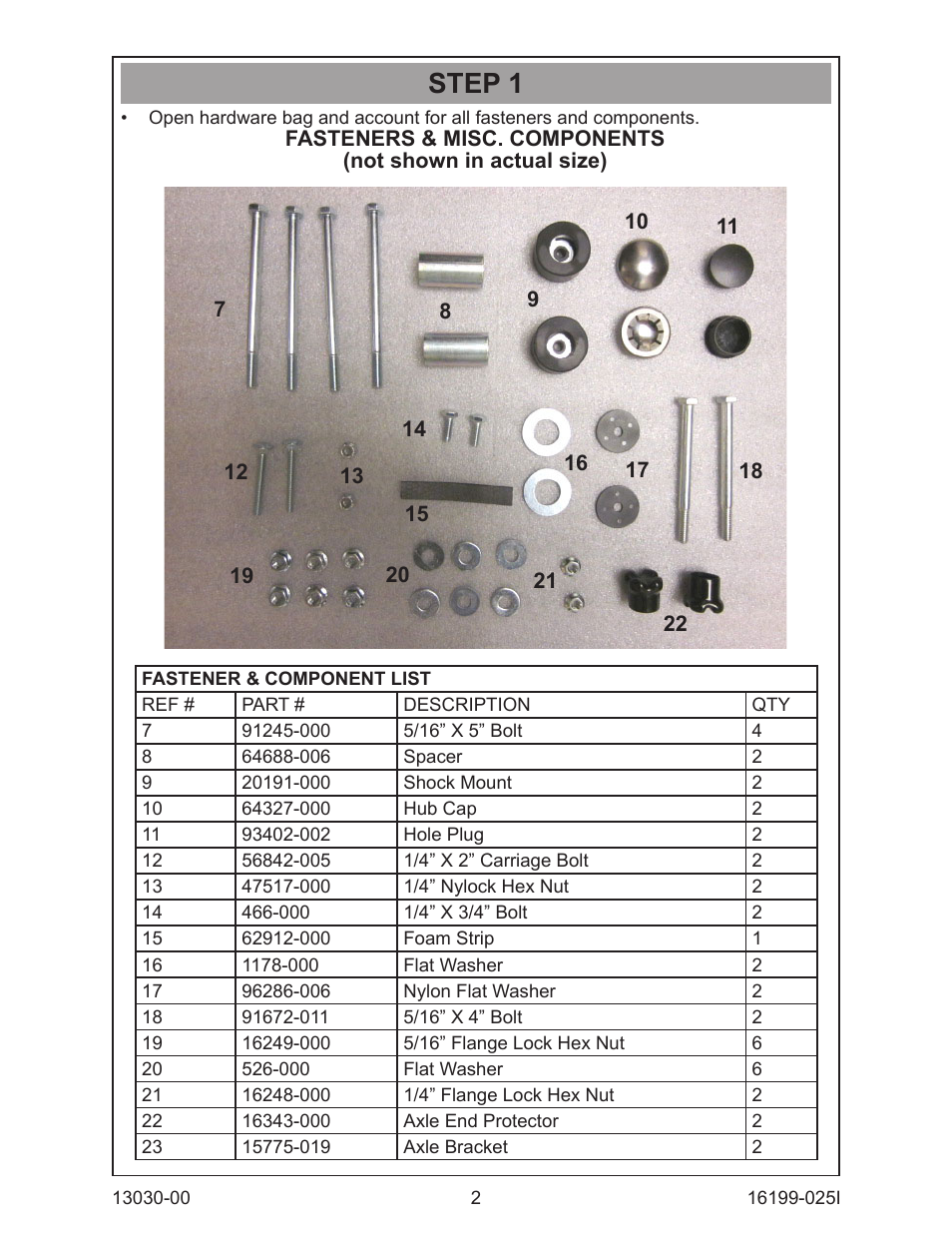 Step 1 | Winco WC10000VE/E Dolly Kit Assembly Instructions User Manual | Page 2 / 4