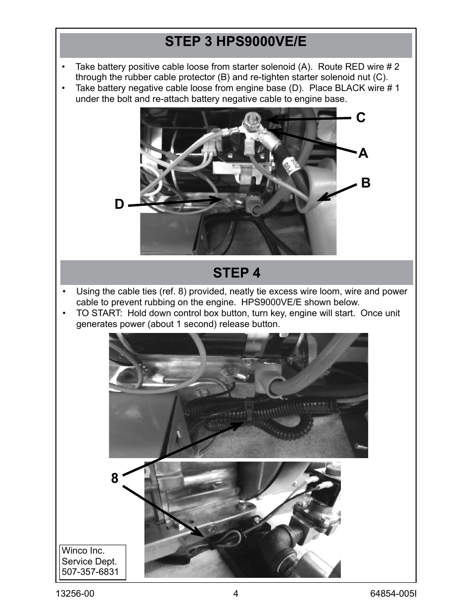 Step 4, Ab c d 8 | Winco Fuel Shut-Off Solenoid Kit HPS6000HE/I & HPS9000VE/E (2013) User Manual | Page 4 / 4