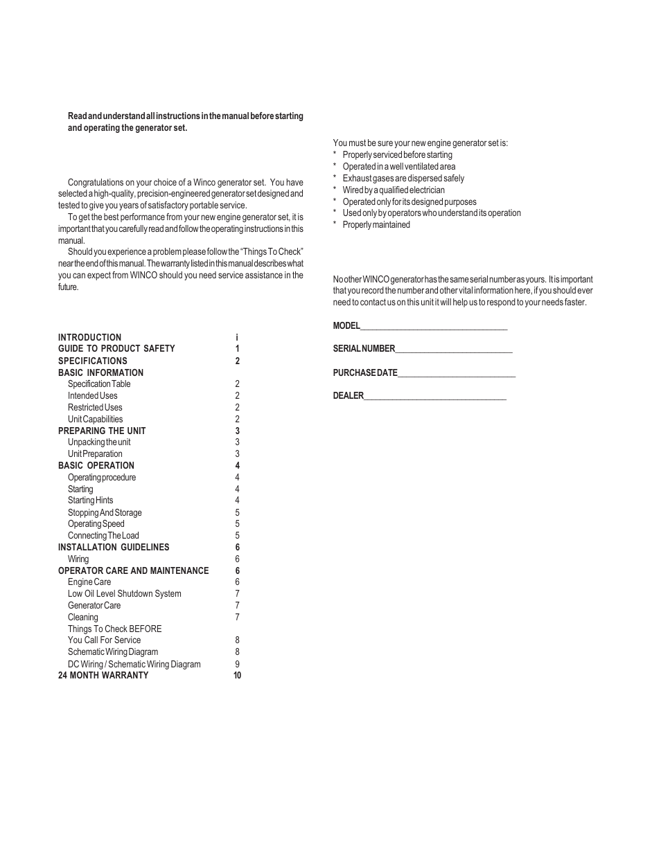 Winco HD6010DEX/P User Manual | Page 2 / 12