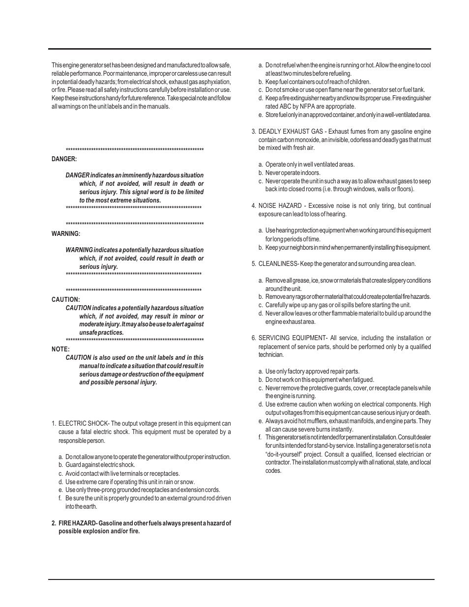 Ansi safety definitions | Winco HD6010DEX/P User Manual | Page 3 / 12