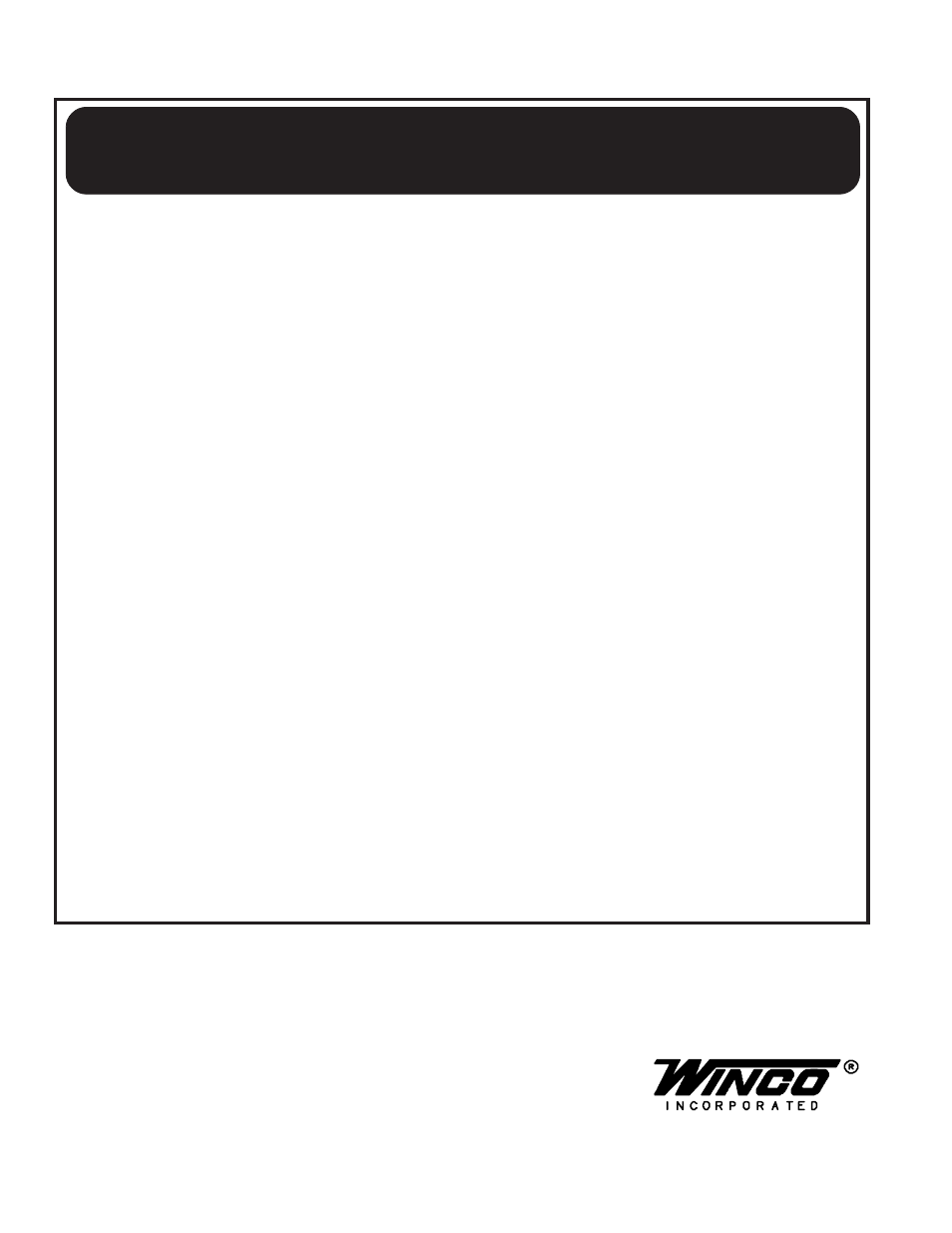 12 month limited warranty | Winco AP5000H User Manual | Page 12 / 12