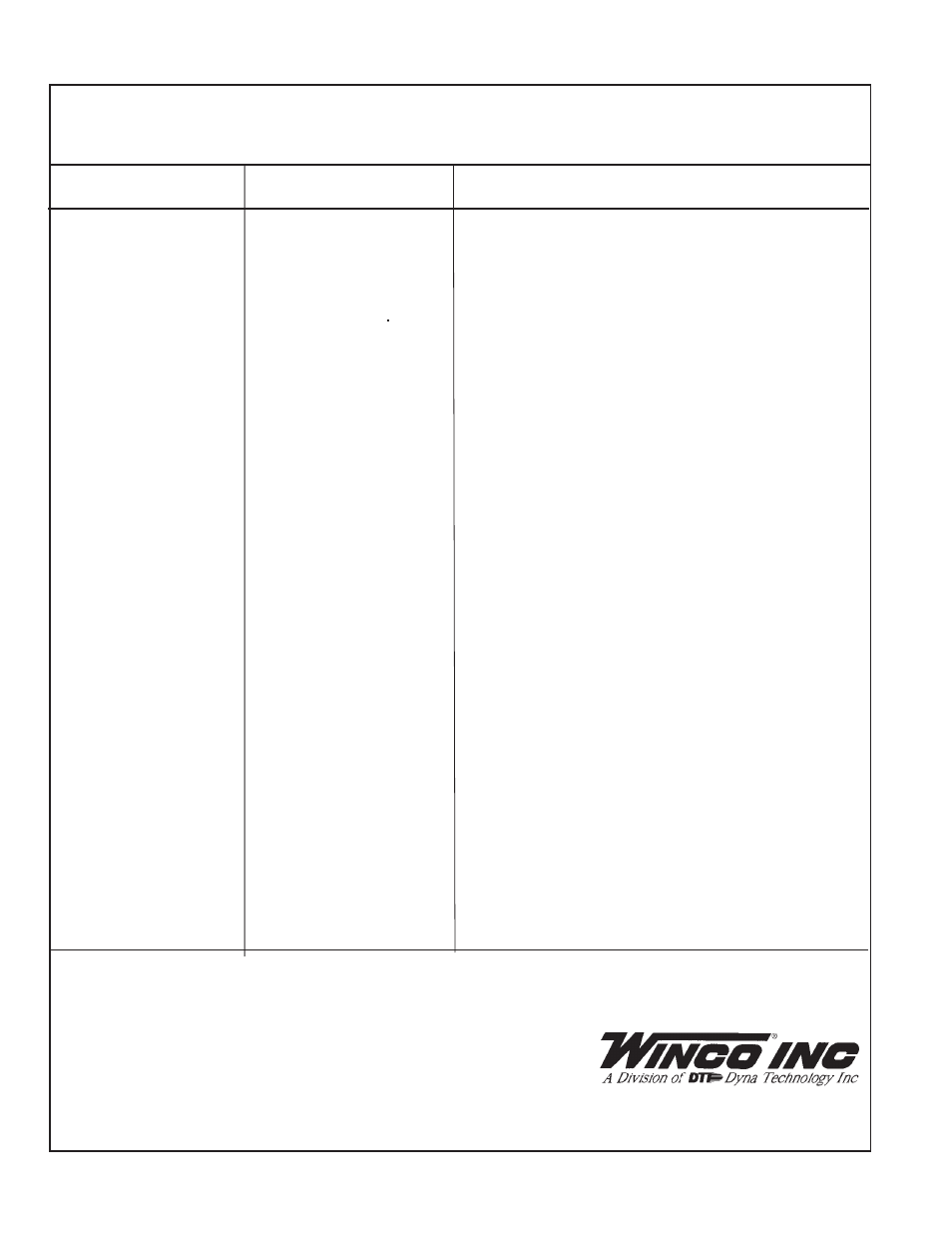 Maintenance log | Winco PSS20000/C User Manual | Page 29 / 29