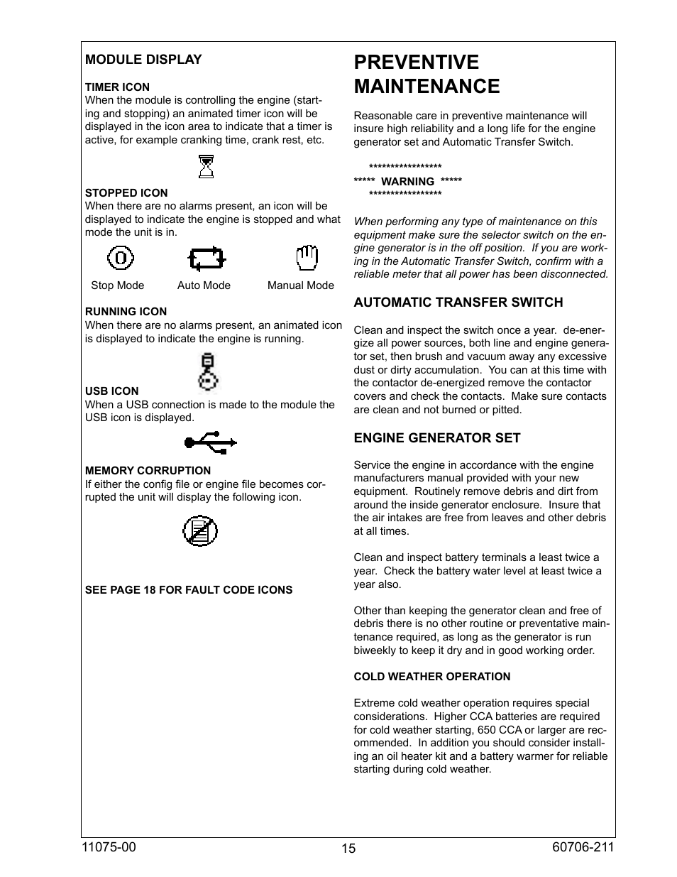 Preventive maintenance | Winco ULPSS8B2W/E User Manual | Page 15 / 24