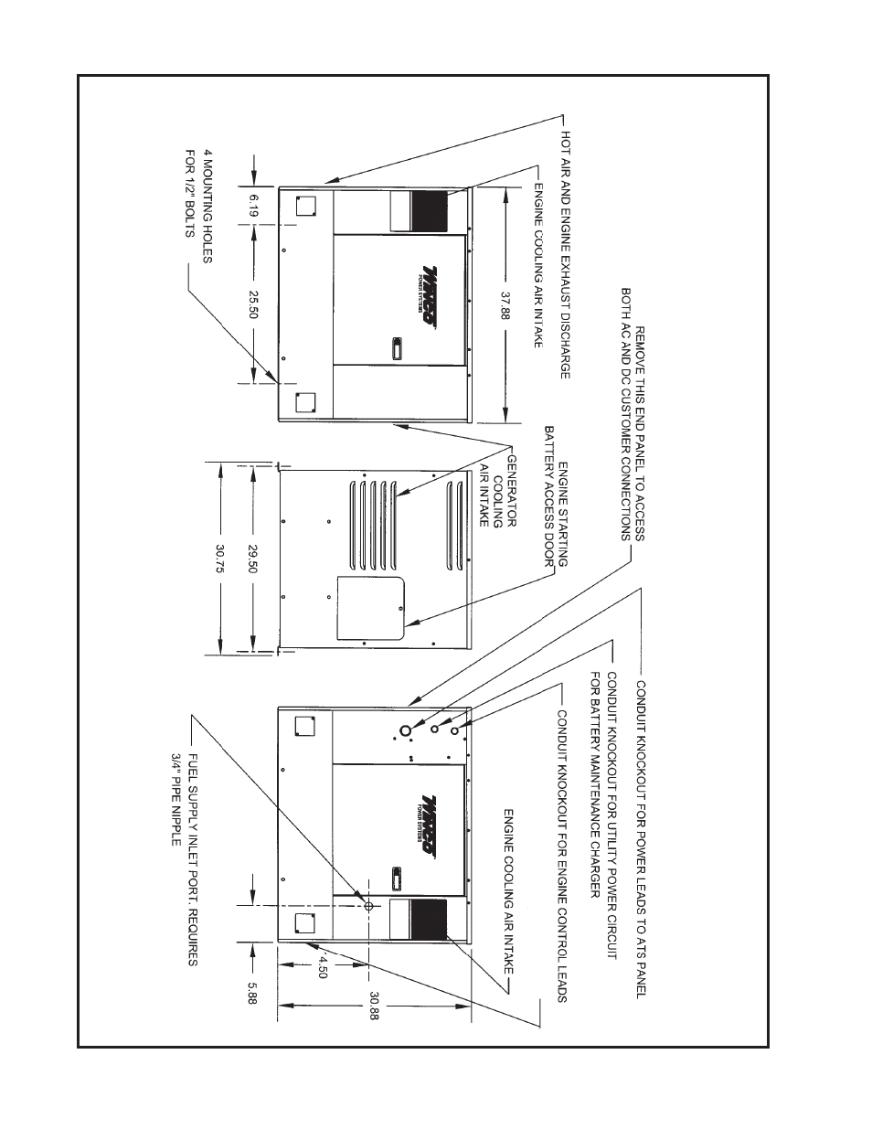 Generator layout pss12h4w | Winco PSS12H4W/D User Manual | Page 18 / 20