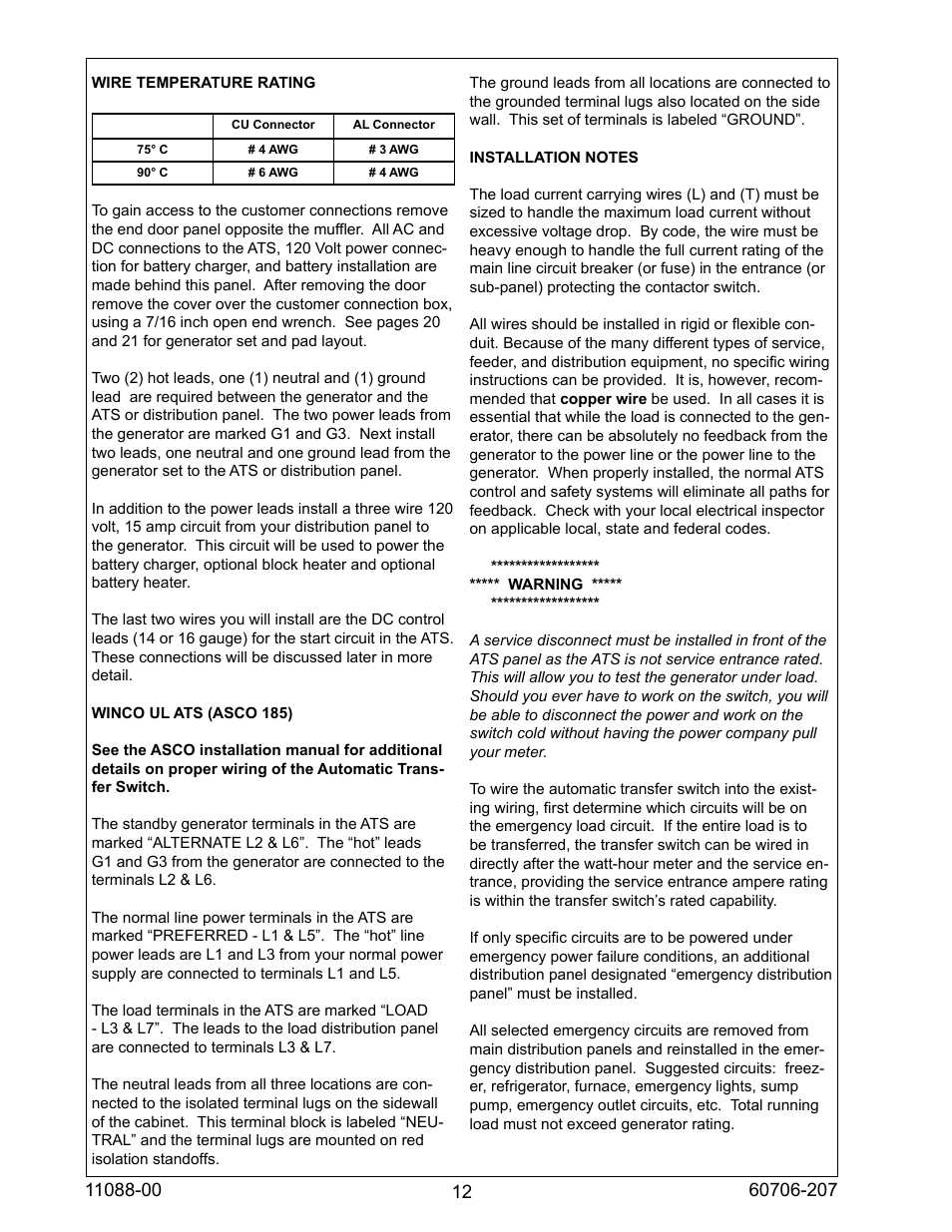 Winco ULPSS15B2W/E User Manual | Page 12 / 28