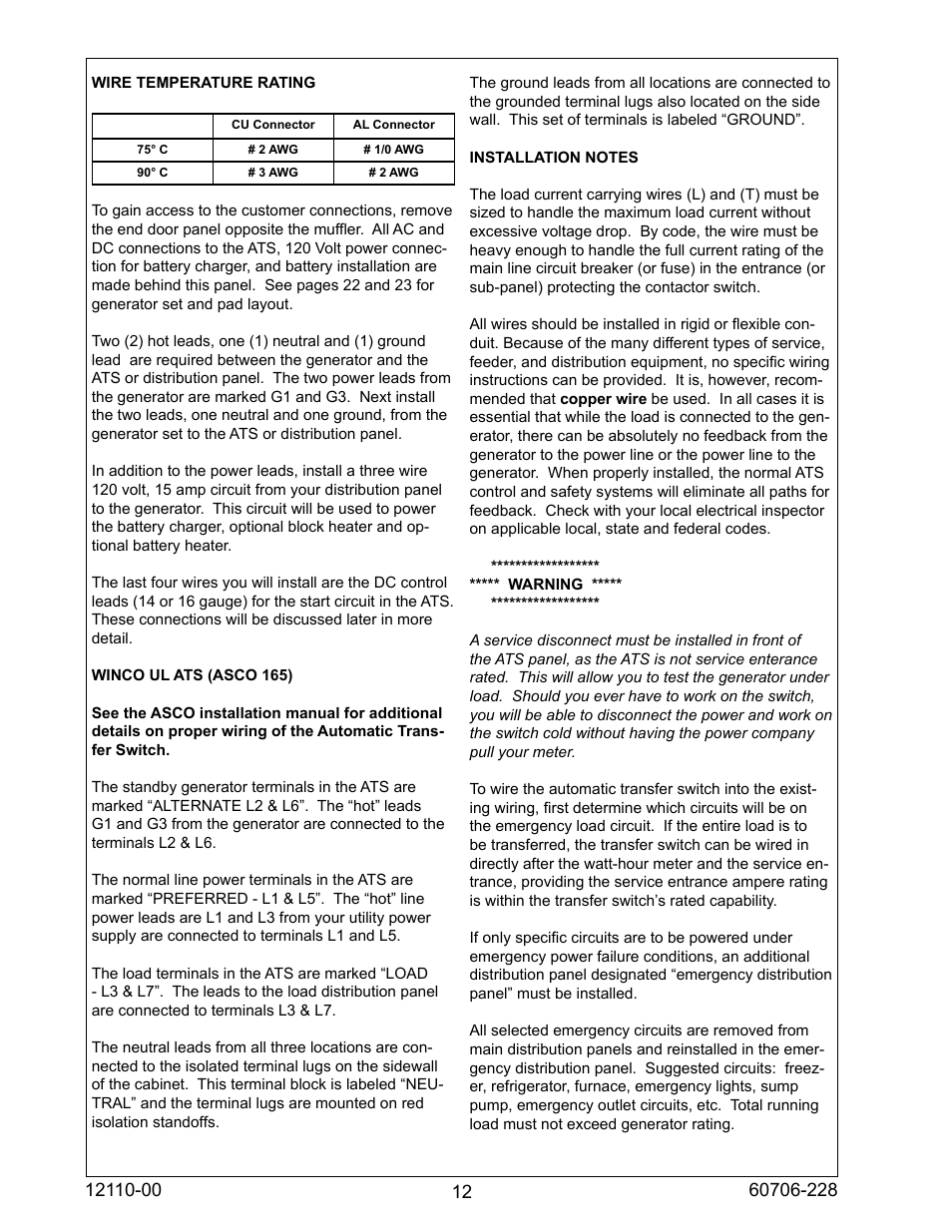 Winco ULPSS20B4W/A User Manual | Page 12 / 28