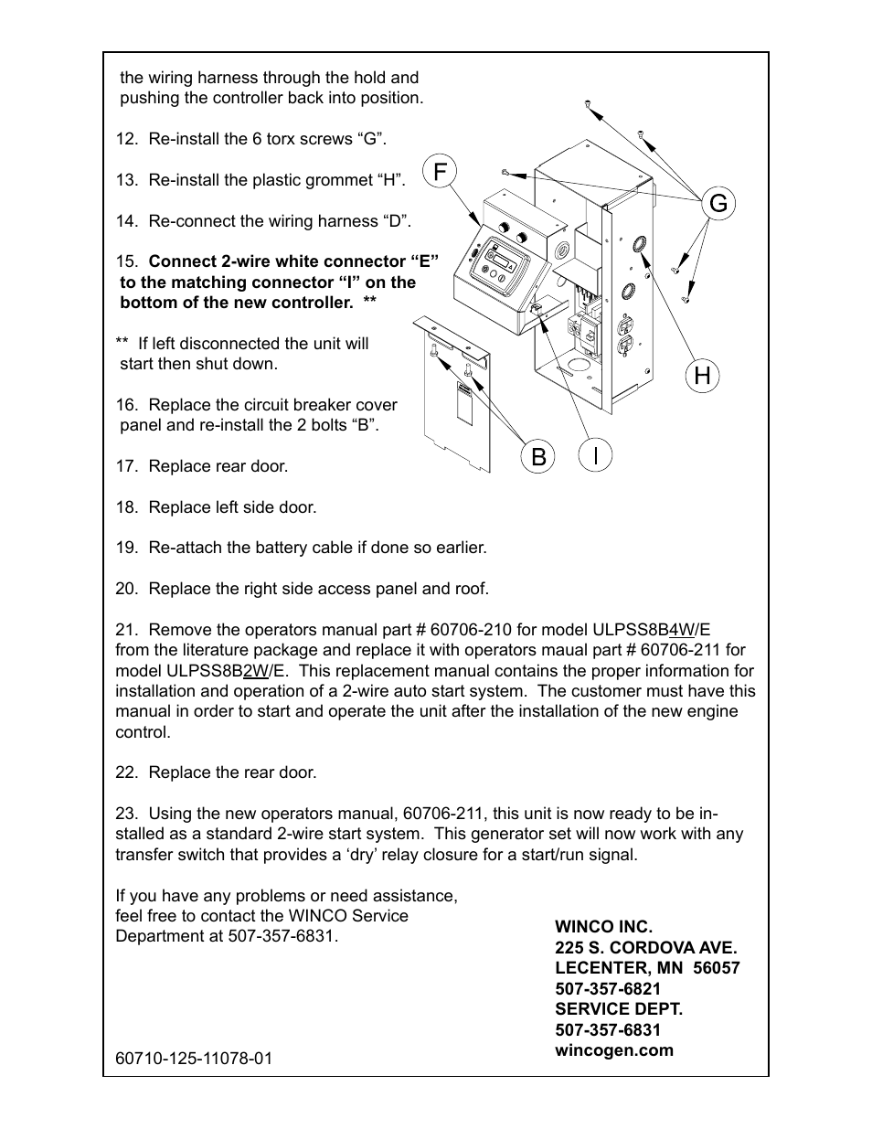 Winco 2-Wire Conversion Instructions ULPSS8B2W/E User Manual | Page 3 / 3