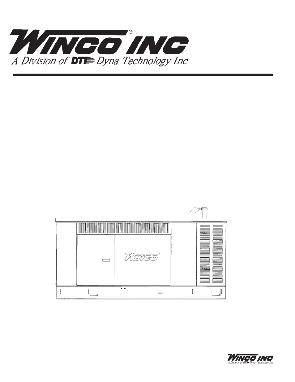 Winco ULPSS21/A WITH DSE 7310 ENGINE CONTROL User Manual | 20 pages