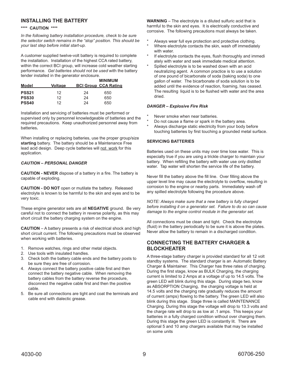 Winco ULPSS40/I WITH DSE 7310 ENGINE CONTROL (2014) User Manual | Page 9 / 24