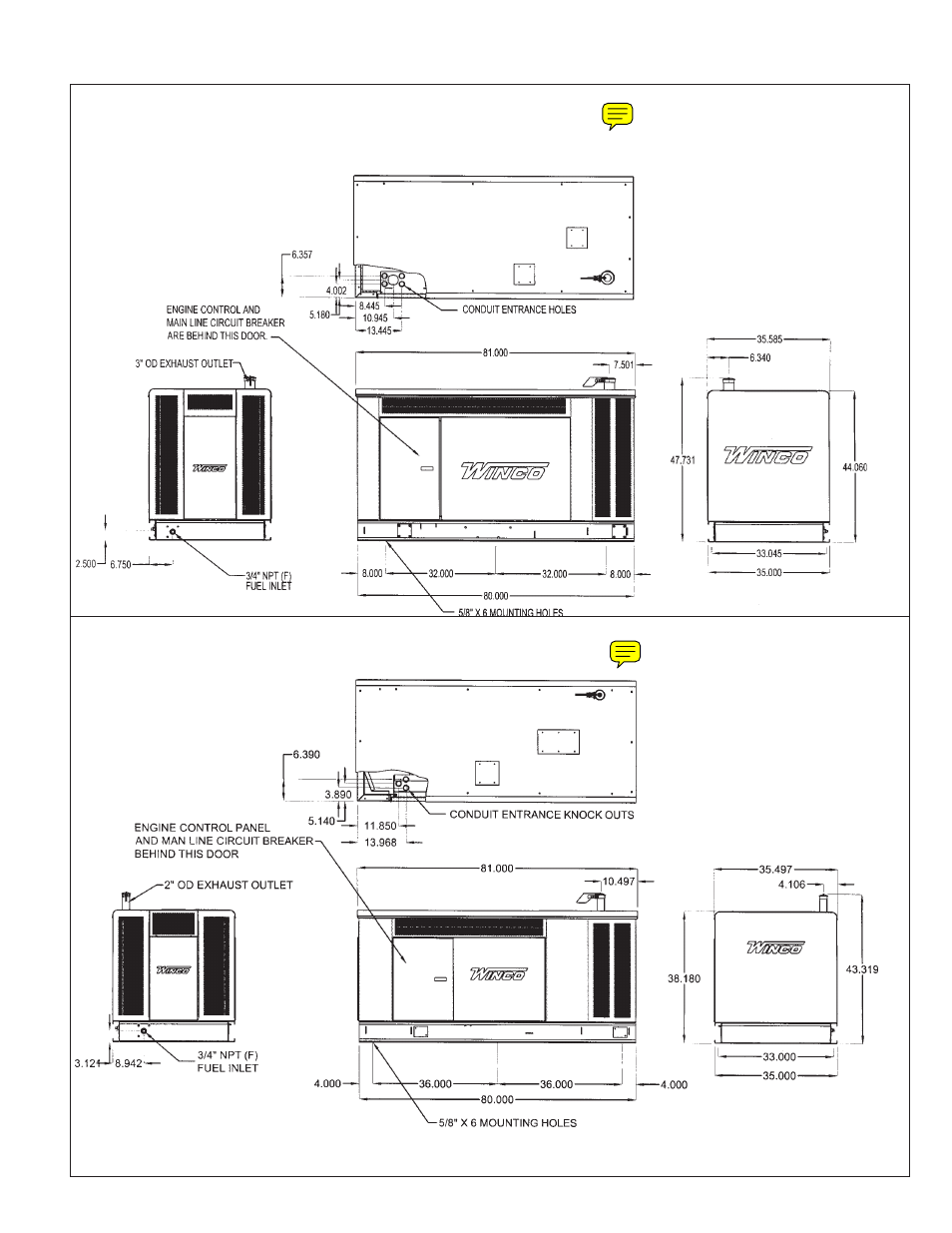Winco ULPSS40/E WITH BASLER DGC-2020 ENGINE CONTROL User Manual | Page 19 / 20
