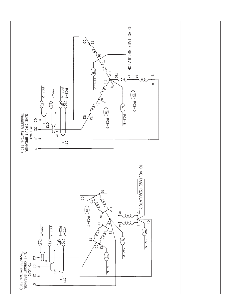 Three phase ac wiring high and low wye | Winco PSS40LS/B User Manual | Page 16 / 24