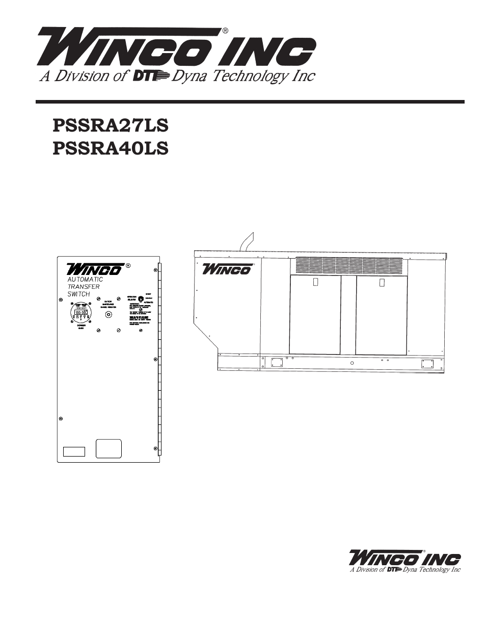 Winco PSSRA40LS User Manual | 24 pages