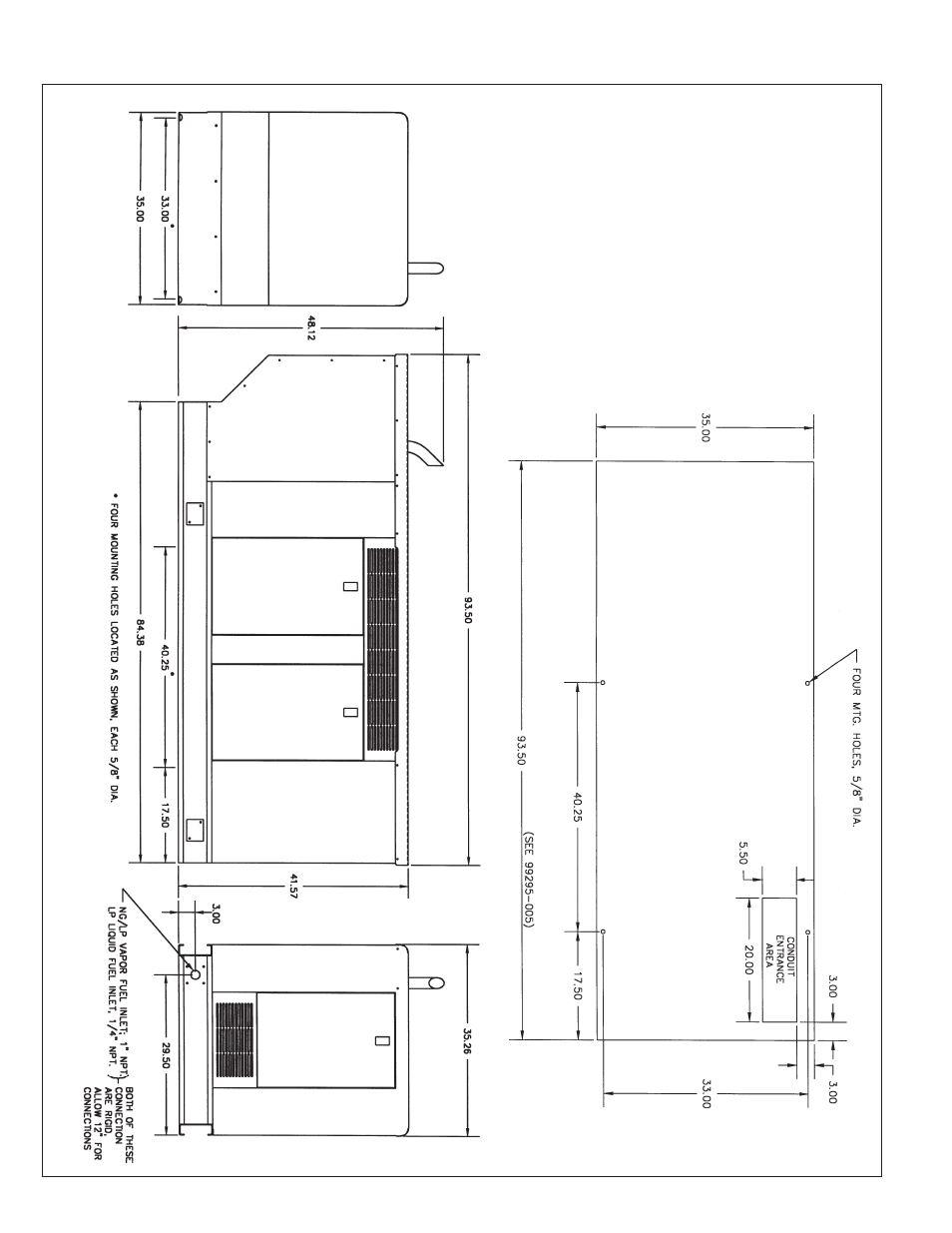 Pss40ls outline drawing and wiring entrance | Winco PSSRA40LS User Manual | Page 22 / 24
