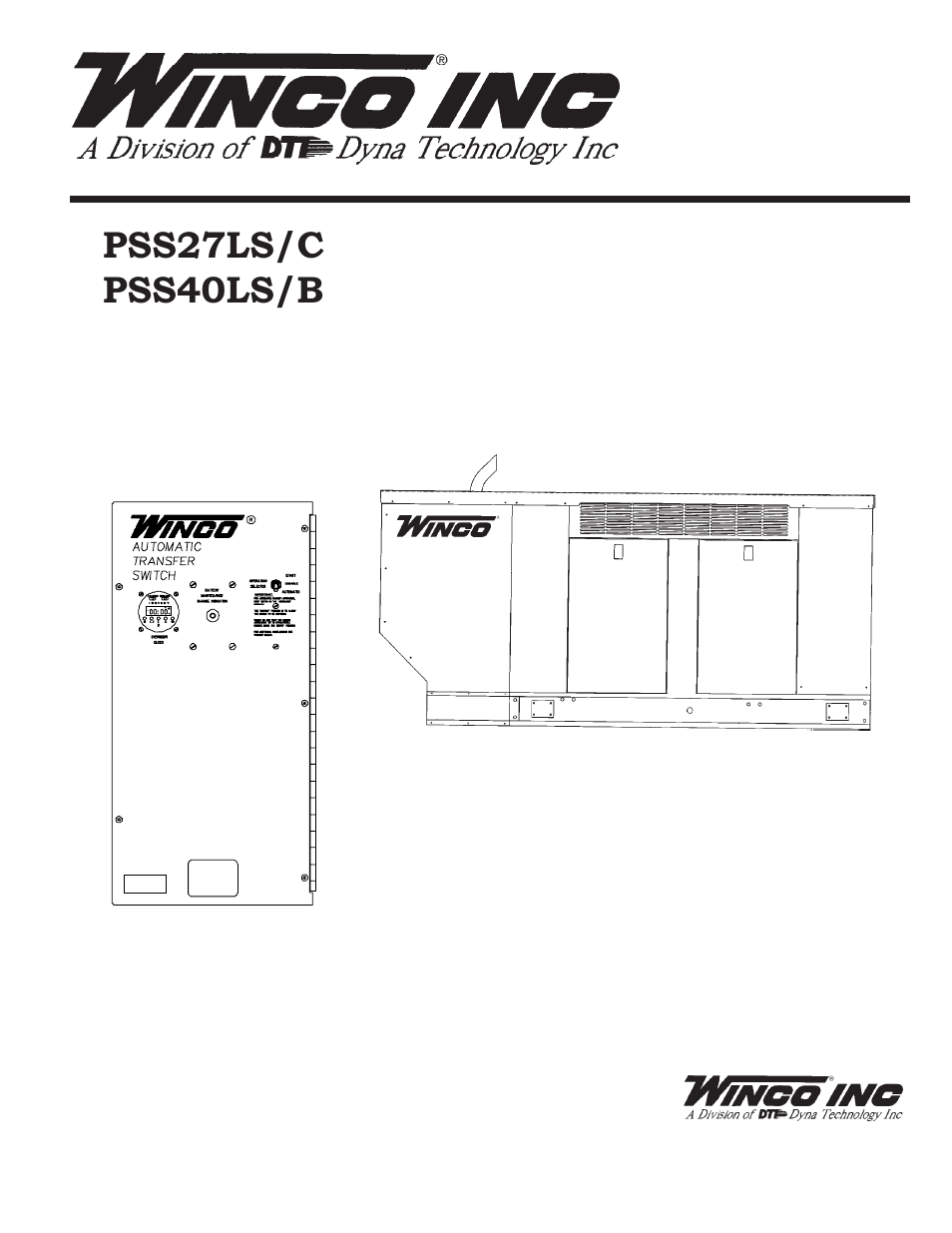 Winco PSS40LS/B User Manual | 24 pages