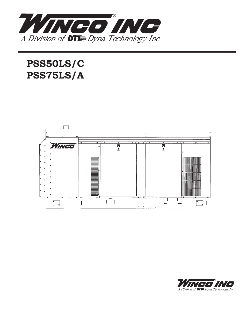 Winco PSS75LS/A User Manual | 20 pages