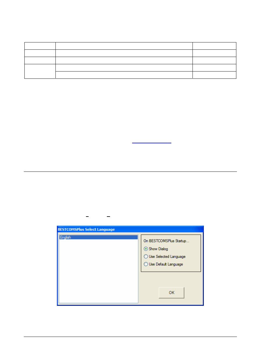 Installing bestcomsplus, Startup and activation, Starting bestcomsplus | Figure 4-2. bestcomsplus select language screen -2 | Winco DGC-2020 User Manual | Page 52 / 193
