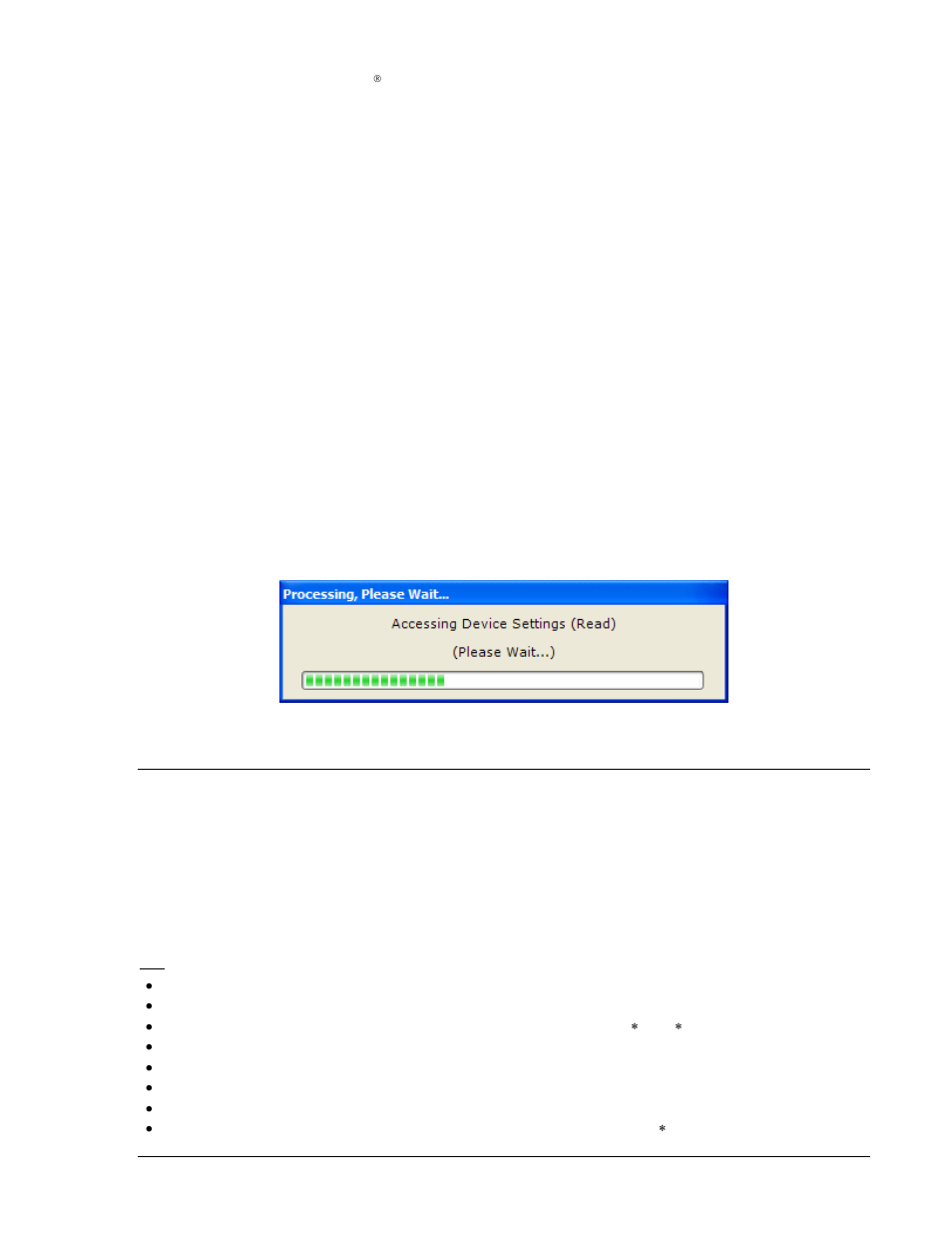 Establishing communication, Menu bars, Upper menu bar (bestcomsplus shell) | File, Upper menu bar (bestcomsplus shell) -5, Figure 4-7. processing, please wait… screen | Winco DGC-2020 User Manual | Page 55 / 193