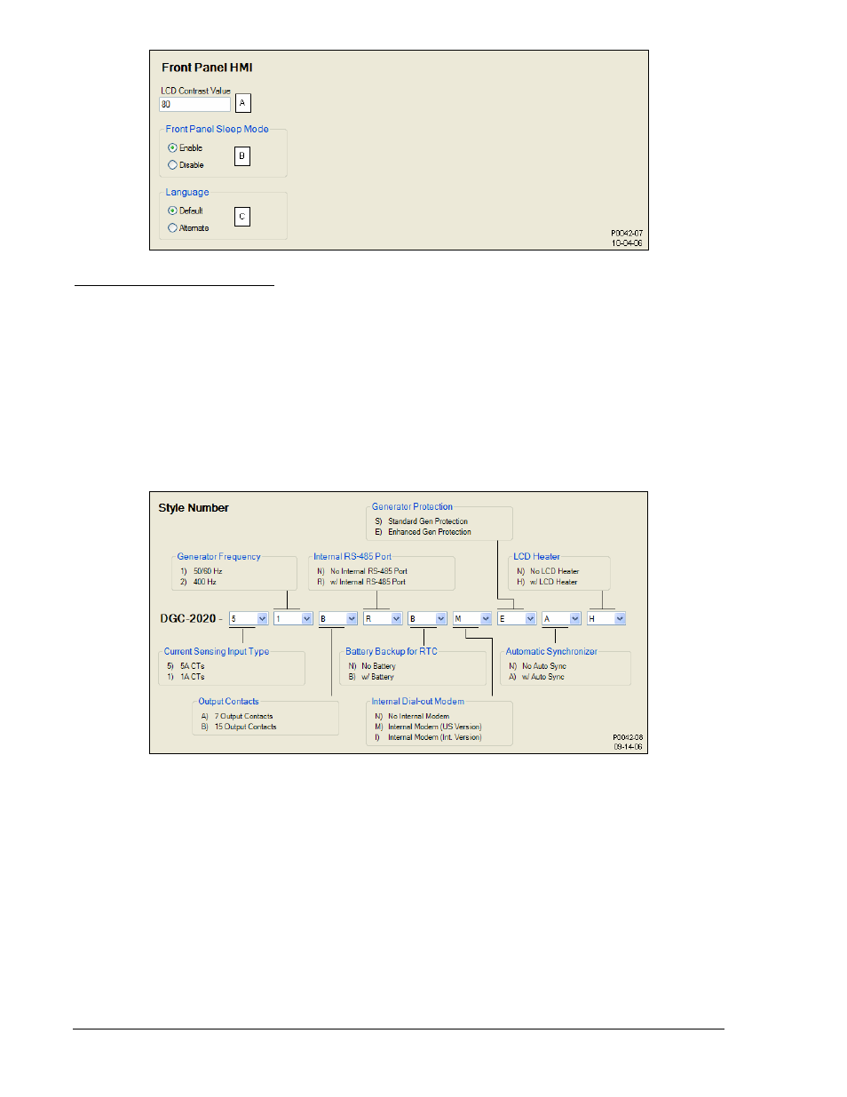 Style number, Device information, Figure 4-8 | Winco DGC-2020 User Manual | Page 58 / 193